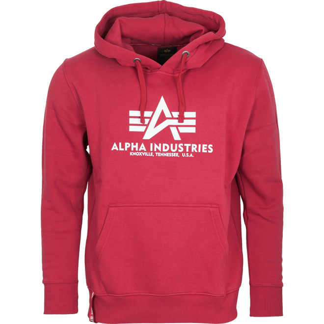 Alpha Industries Mikina Basic Hoody rbf red S