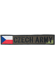 Nášivka: CZECH ARMY s vlajkou