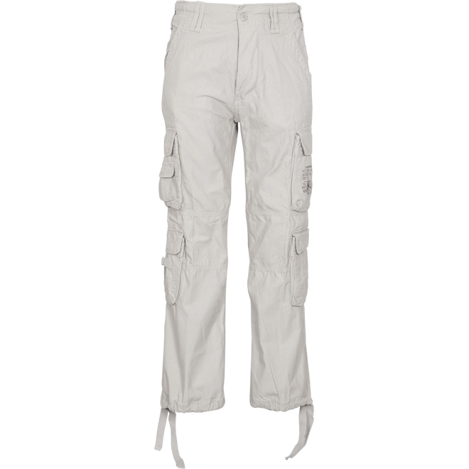 Brandit Kalhoty Pure Vintage Trouser bílé oprané 5XL