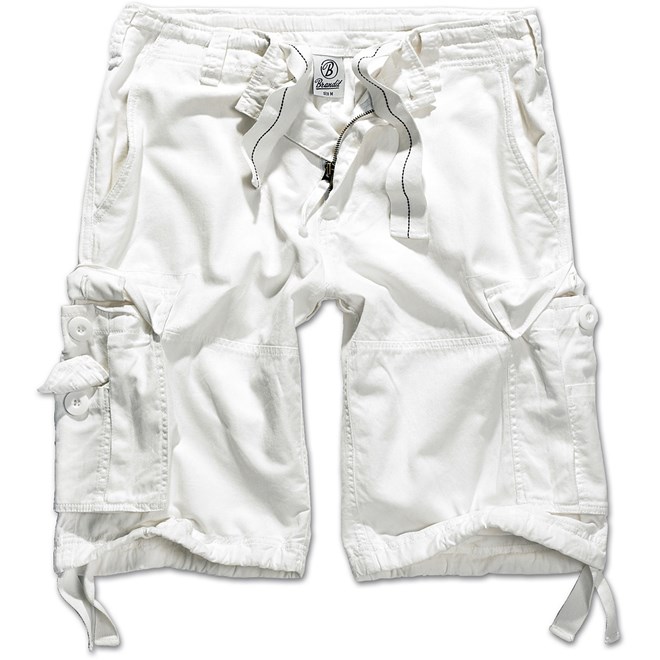 Levně Brandit Kalhoty krátké Vintage Classic Shorts bílé M