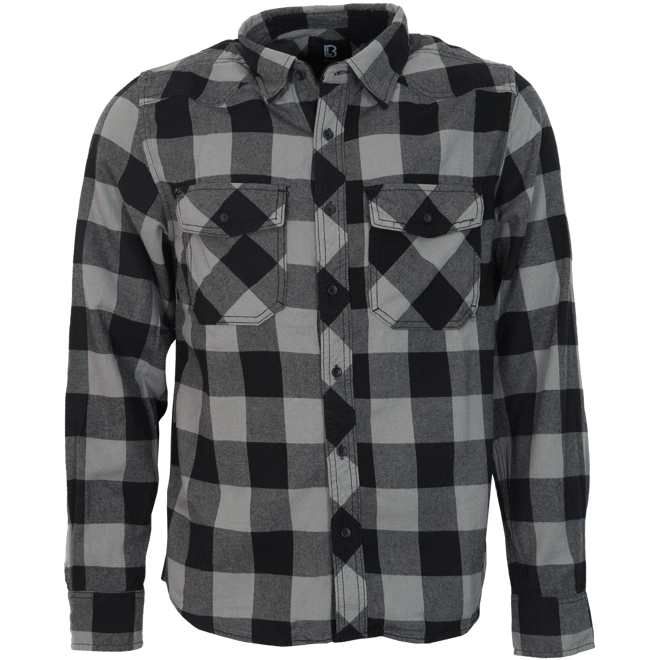 Brandit Košile Check Shirt černá | antracitová 7XL