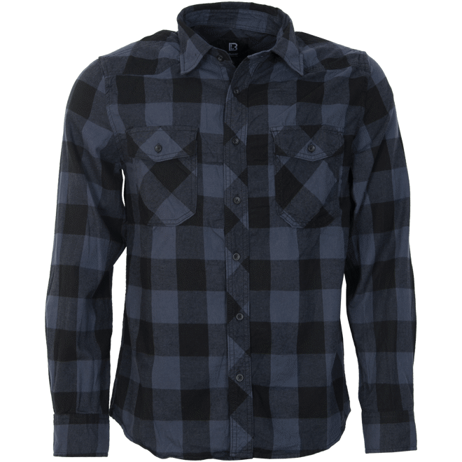 Brandit Košile Check Shirt černá | šedá 3XL