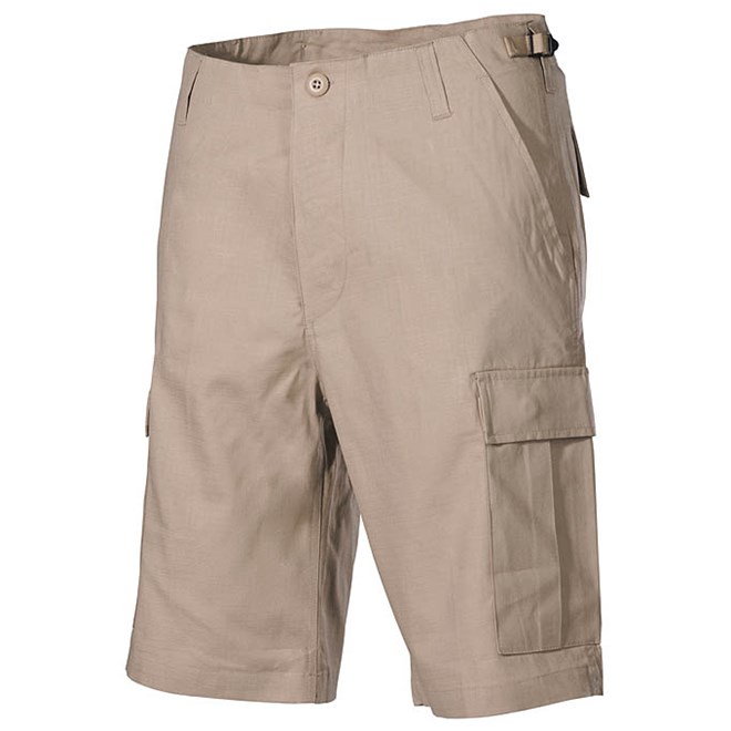 Levně Kalhoty krátké BDU RipStop béžové XL