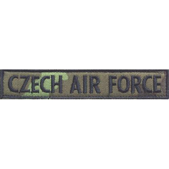 Levně Nášivka: CZECH AIR FORCE [jmenovka] vz. 95 zelený