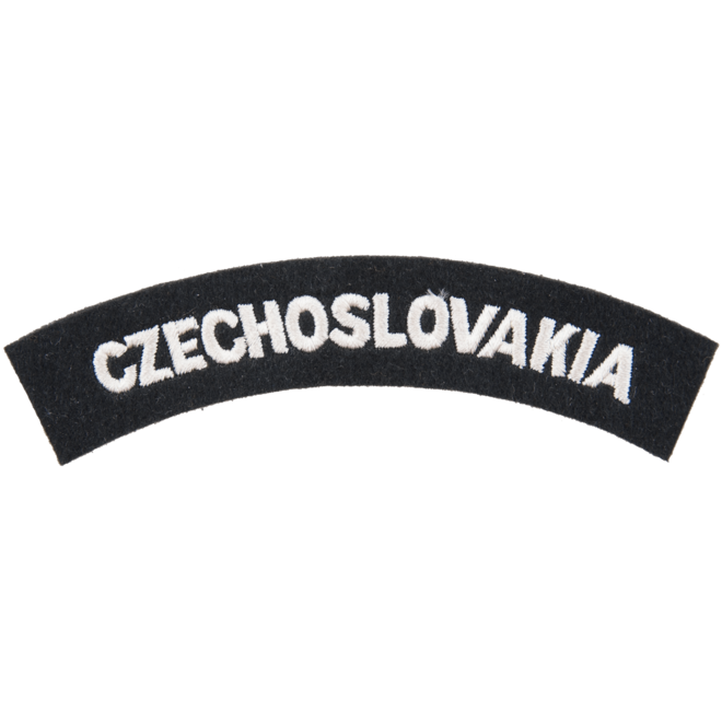 Levně Nášivka: CZECHOSLOVAKIA černá | bílá