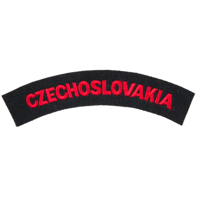 Nášivka: CZECHOSLOVAKIA černá | červená