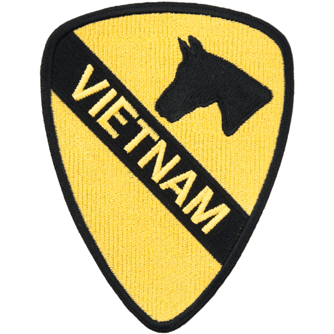 Nášivka: Divize jízdní 1. (First Cavalry) Vietnam žlutá | černá