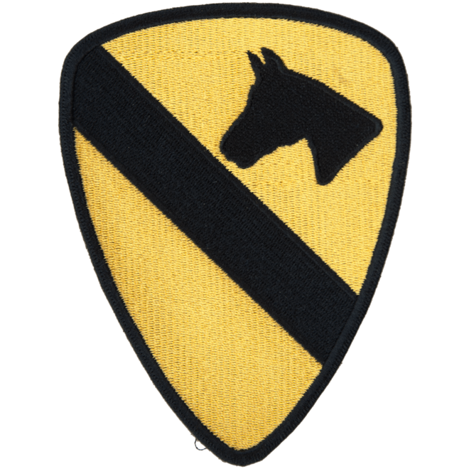 Levně Nášivka: Divize jízdní 1. (First Cavalry) žlutá | černá