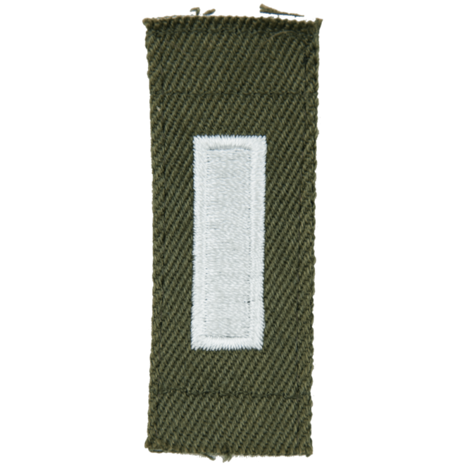 Nášivka: Hodnost US ARMY límcová 1st Lieutenant olivová | bílá