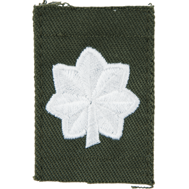 Levně Nášivka: Hodnost US ARMY límcová Lieutenant Colonel olivová | bílá