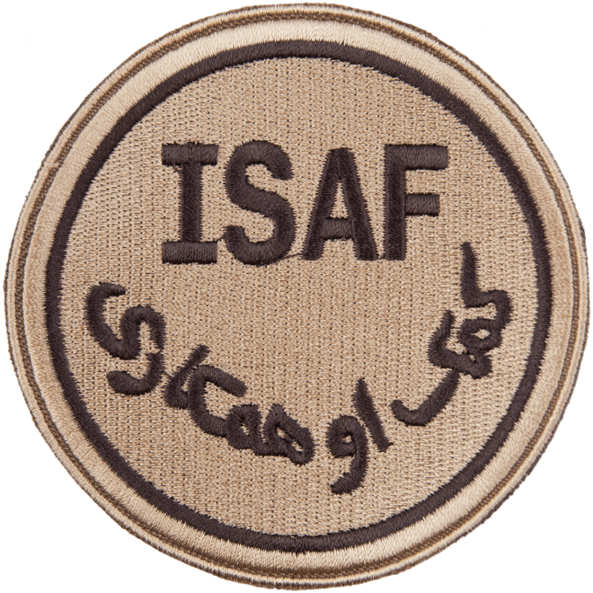 Nášivka: ISAF béžová | hnědá