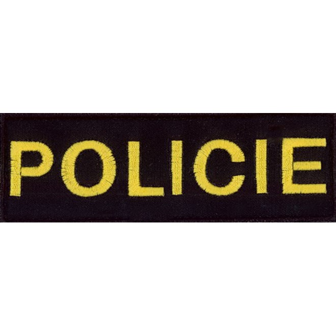 Nášivka: POLICIE [malá] [ssz] černá | žlutá