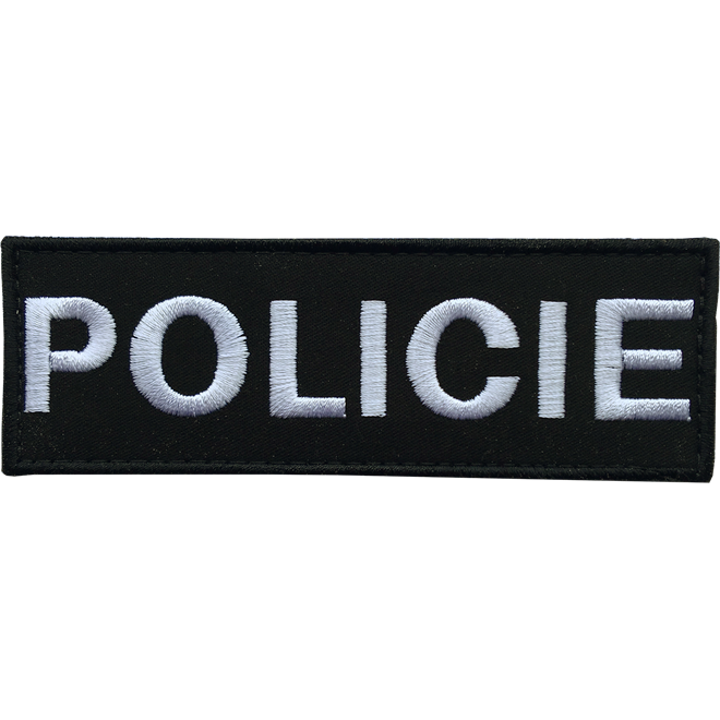 Levně Nášivka: POLICIE [malá] [ssz] černá | bílá