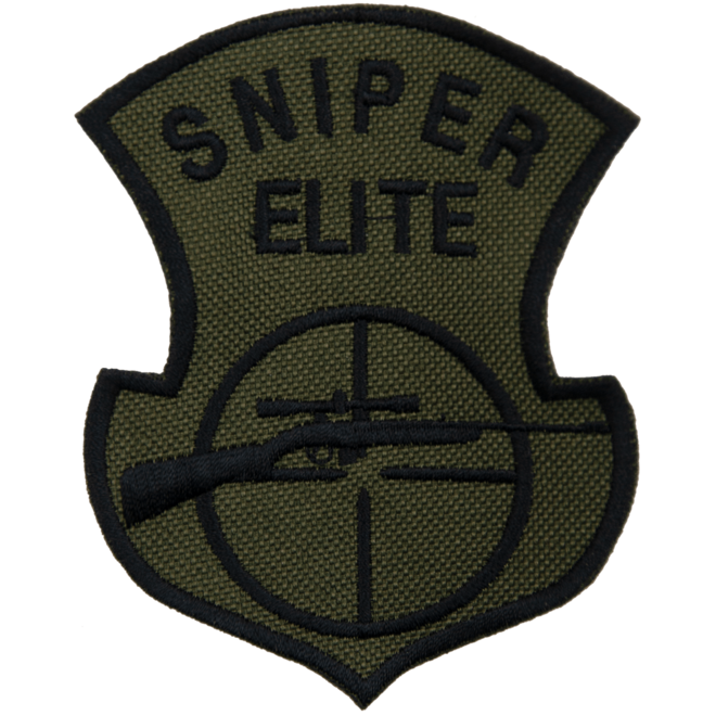Levně Nášivka: Sniper Elite olivová | černá