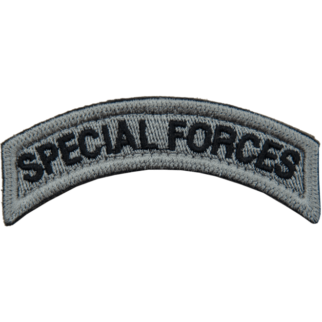 Nášivka: SPECIAL FORCES - oblouček [bsz] šedá | černá