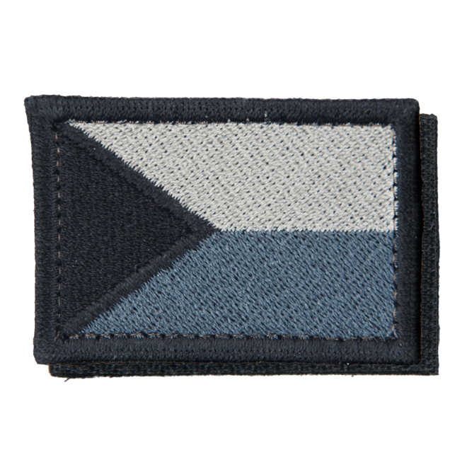 Nášivka: Vlajka Česká republika [55x38] [ssz] šedá | černá