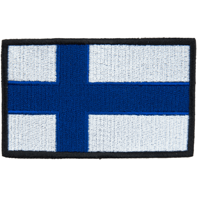 Levně Nášivka: Vlajka Finsko [80x50] [bsz]