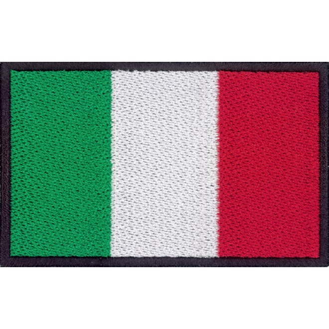 Levně Nášivka: Vlajka Itálie [80x50] [bsz]