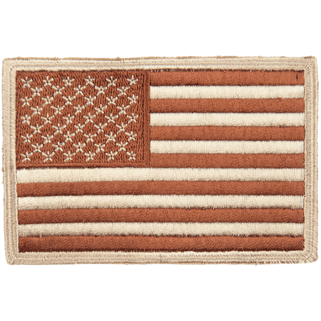 Levně Nášivka: Vlajka USA [standardní] béžová | hnědá