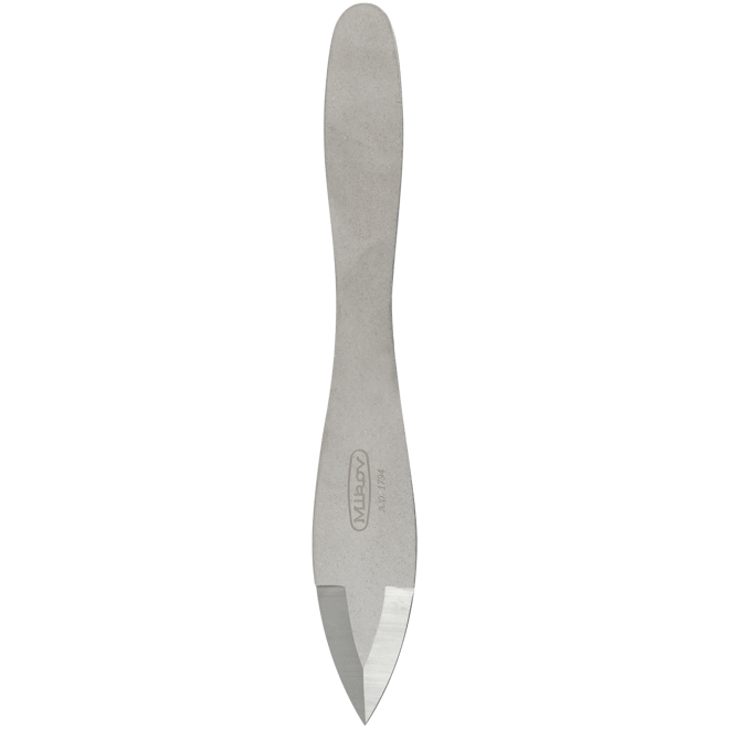 Nůž vrhací NATURAL oblý stříbřitý