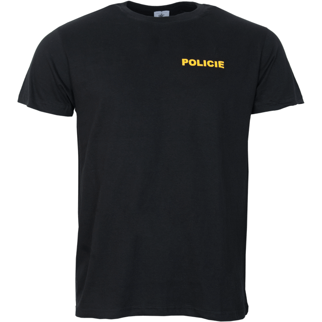 Levně Tričko POLICIE černé XL