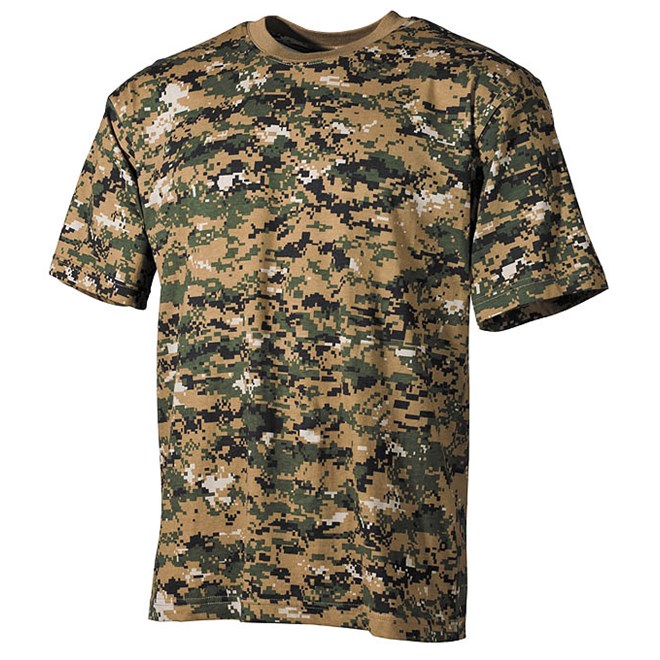 Levně Tričko US T-Shirt woodland digital M