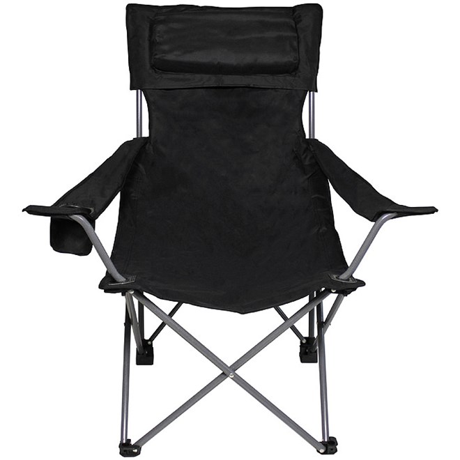Levně Židle skládací campingová De Lux černá