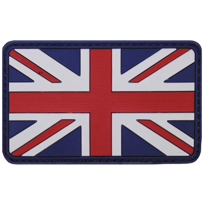 Levně Nášivka gumová 3D: Vlajka Velká Británie barevná