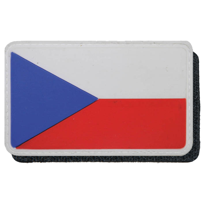 Nášivka gumová 3D: Vlajka Česká republika barevná