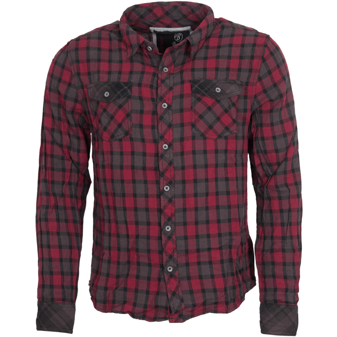 Brandit Košile Check Shirt Duncan 1/1 červená | hnědá 3XL