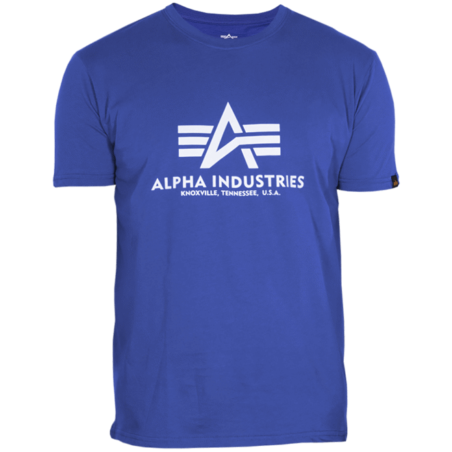 Alpha Industries Tričko Basic T-Shirt nautical blue M