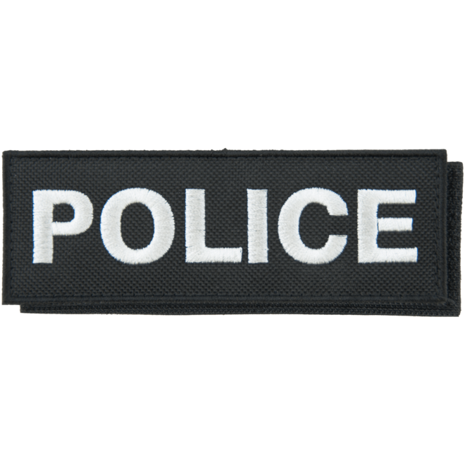 Nášivka: POLICE [malá] [ssz] černá | bílá