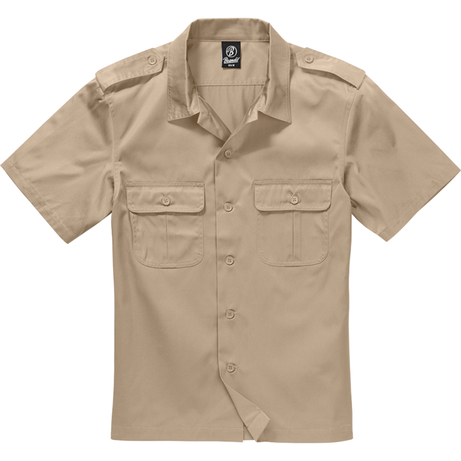 Brandit Košile US Shirt Shortsleeve béžová 7XL