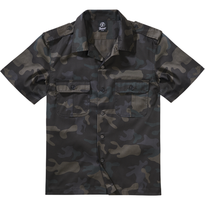 Brandit Košile US Shirt Shortsleeve darkcamo XL