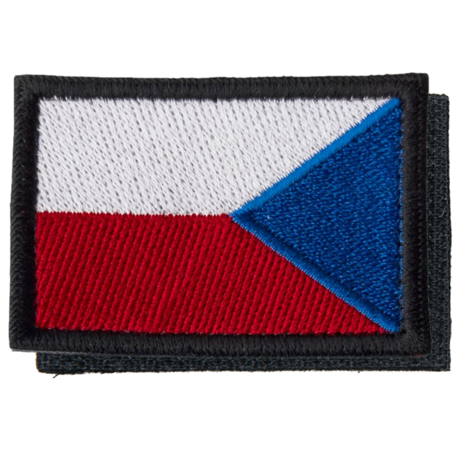 Levně Nášivka: Vlajka Česká republika zrcadlová [64x44] [ssz] barevná