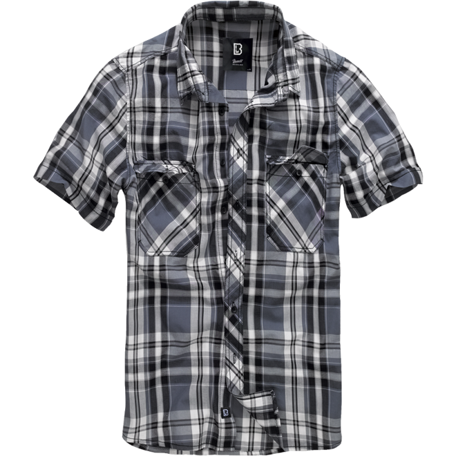Brandit Košile Roadstar Shirt 1/2 černá | antracitová L