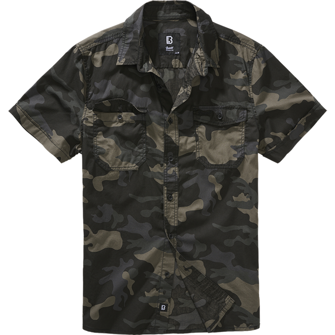 Brandit Košile Roadstar Shirt 1/2 darkcamo XL