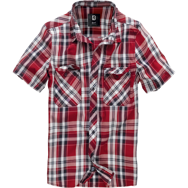 Brandit Košile Roadstar Shirt 1/2 červená M