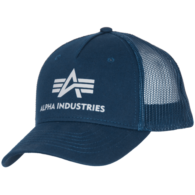 Levně Alpha Industries Čepice Baseball Basic Trucker Cap rep. modrá