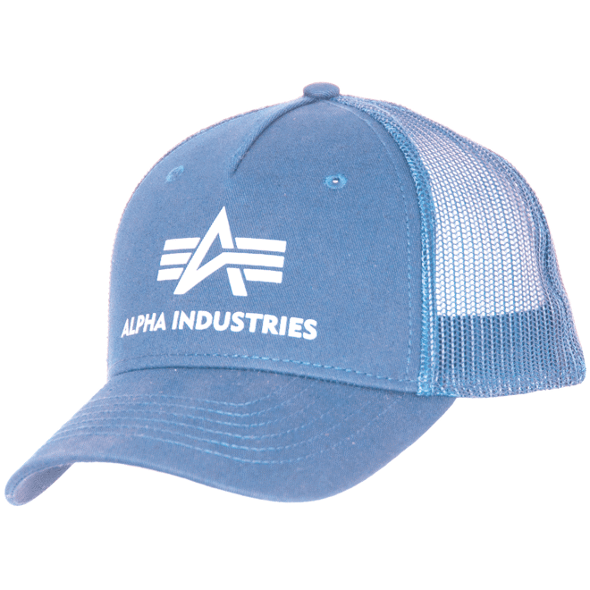 Levně Alpha Industries Čepice Baseball Basic Trucker Cap modrá světle