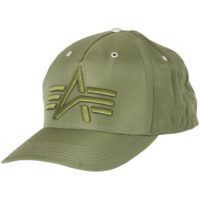 Levně Alpha Industries Čepice Baseball Flight Cap zelená tmavě
