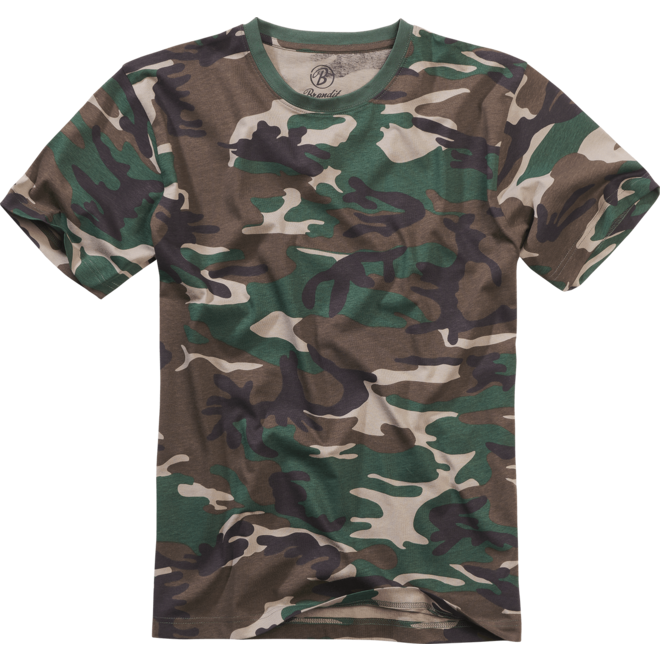 Tričko US T-Shirt BRANDIT woodland 3XL