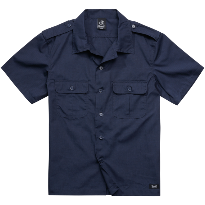 Brandit Košile US Shirt Ripstop 1/2 Arm modrá tmavě (navy) S