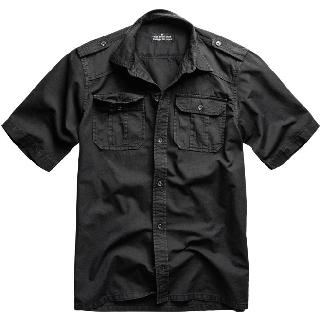 Košile M65 Basic Shirt 1/2 černá XL