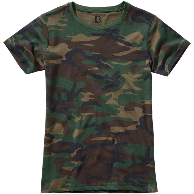 Brandit Tričko dámské Ladies T-Shirt woodland XL