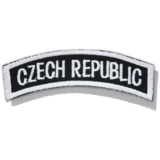 Levně Nášivka: CZECH REPUBLIC [oblouková] [ssz] černá | bílá