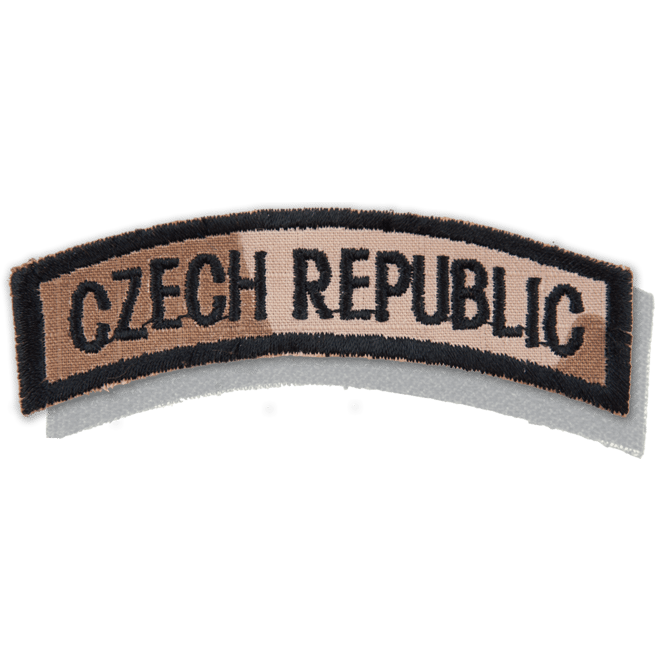 Levně Nášivka: CZECH REPUBLIC [oblouková] [ssz] vz. 95 béžový | černá