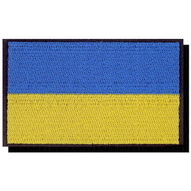 Levně Nášivka: Vlajka Ukrajina [80x50] [ssz]