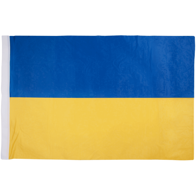Levně Vlajka: Ukrajina [150x100, tištěná, s tunelem]