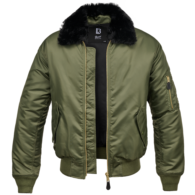 Brandit Bunda MA2 Fur Collar Jacket olivová XL
